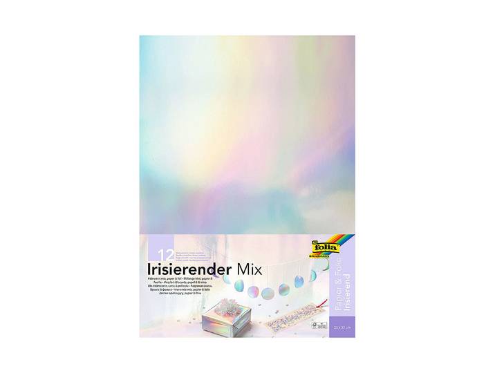 Folia Irisierender Mix 25 × 35 cm