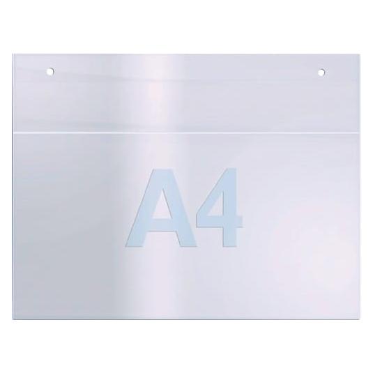 Twinco Wandprospekthalter DIN A4 quer Acryl transparent (A4, Quer) (5832-7)