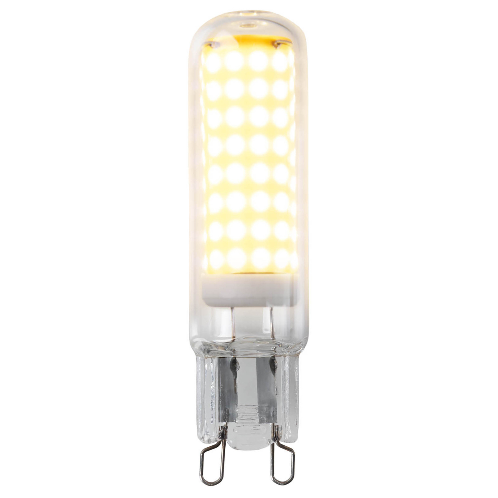 home24 Denny LED-lichtbron set van 2, geel/transparant glas, filament