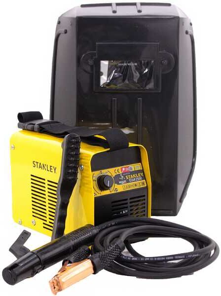 Inverter-Schweißgerät MMA Stanley STAR 2500 - 100 A - 230V - Verwendung 45%@100A - komplettes Kit