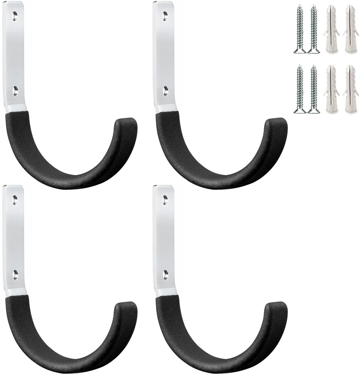 PYBTOOL Heavy-Duty stalen garagehaken - Universele wandmontage organizer voor gereedschap en tuingereedschap