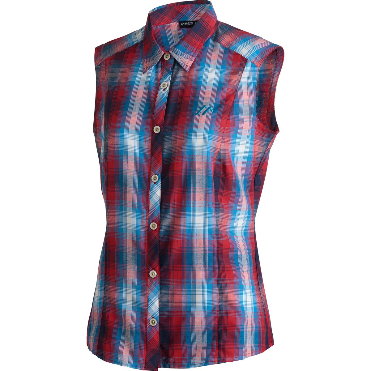 Maier Sports Paloma salsa-blue aster-check (M20926) 36 3000500-M20926-36