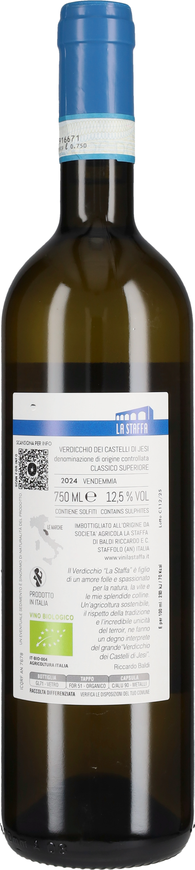 Verdicchio dei Castelli di Jesi Classico Superiore La Staffa 2025