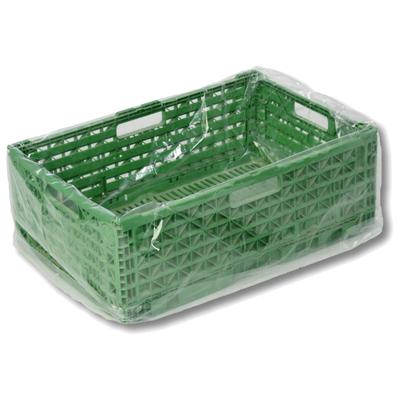 VEPATIM 1000x HDPE-Seitenfaltensäcke transparent unbedruckt 650 + 450 x 650 mm 10my
