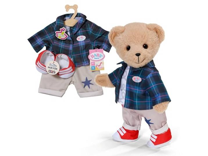 BABY born Teddy Outfit mit Jacke, Hose und Schuhen für 43 cm Puppen
