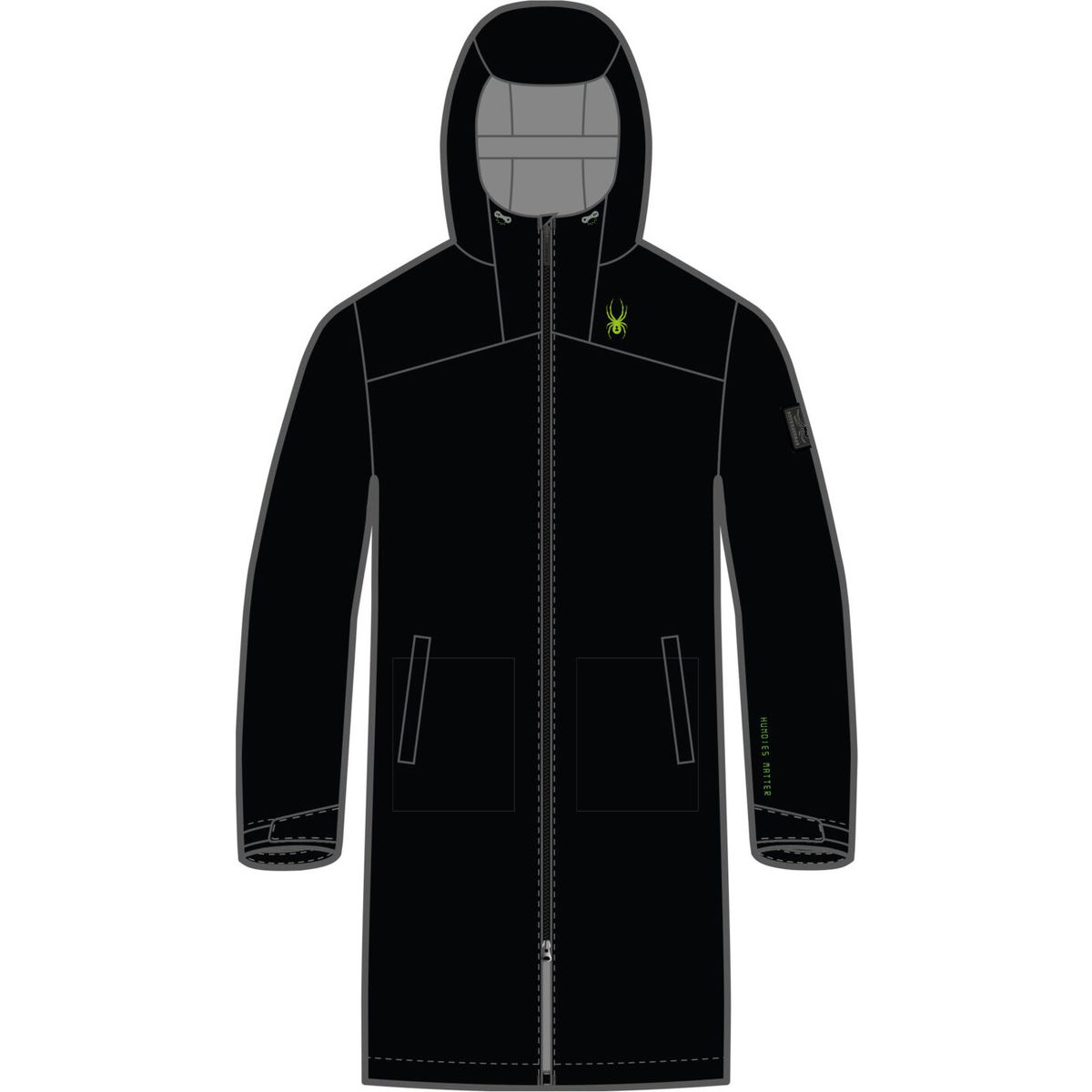 Spyder Adults Fanatic Rain Shell black (BLK) XXL 38SA093600-BLK-XXL