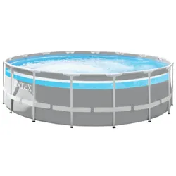 Intex Frame Swimming Pool Set Serie "Prism Clearview",,Ø 488 x 122 cm