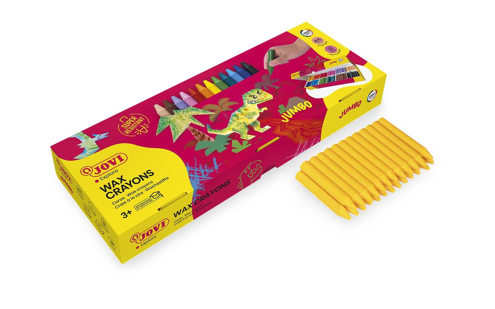 JOVI Wachsmalstifte Wax Crayons Jumbo, 300 Stifte 00989