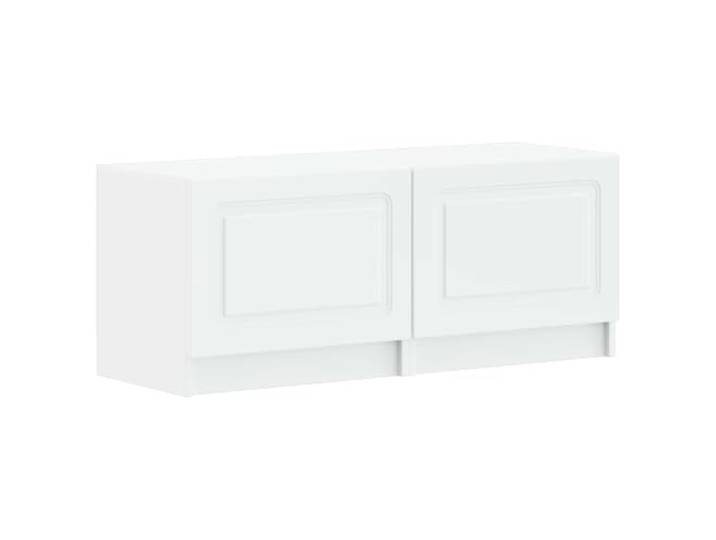 Favemtsl 2er Set TV-Schrank Weiß Holzwerkstoff 49x35x40 cm Lowboard Kompaktes Fernsehmöbel 2er Set für Wohnzimmer und Schlafzimmer mit wechselbarem Türanschlag und reichlich Stauraum.