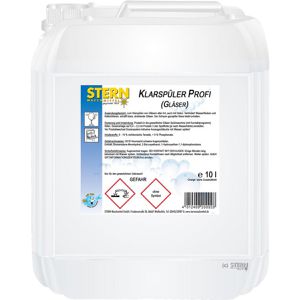 Stern Klarspüler Profi, für Gläser, neutral, 12204-1, für gewerbliche Spülmaschinen, Kanister, 10 Liter