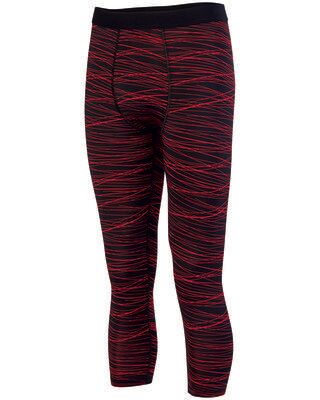 Augusta Sportswear AG2618 Hyperform Compression Tight in Black/Red Print size Large   Spandex 2618