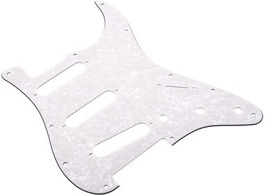 Fender Pickguard SSS WP White Pearl