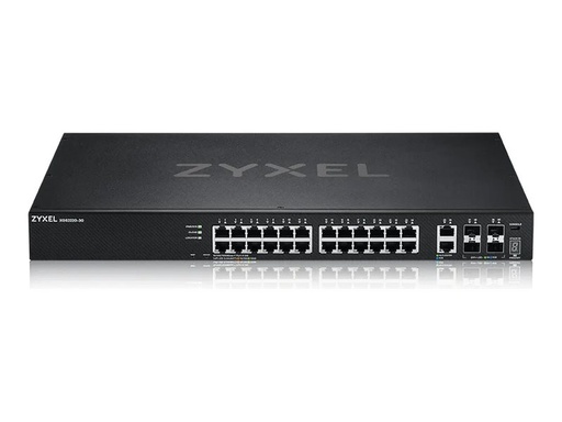 ZyXEL XGS2220 Series XGS2220-30 - Switch - L3-Zugang, NebulaFLEX Cloud - managed - 24 x Gigabit Ethernet + 6 x 10/100/1000 (Uplink) (XGS2220-30-EU0101F)