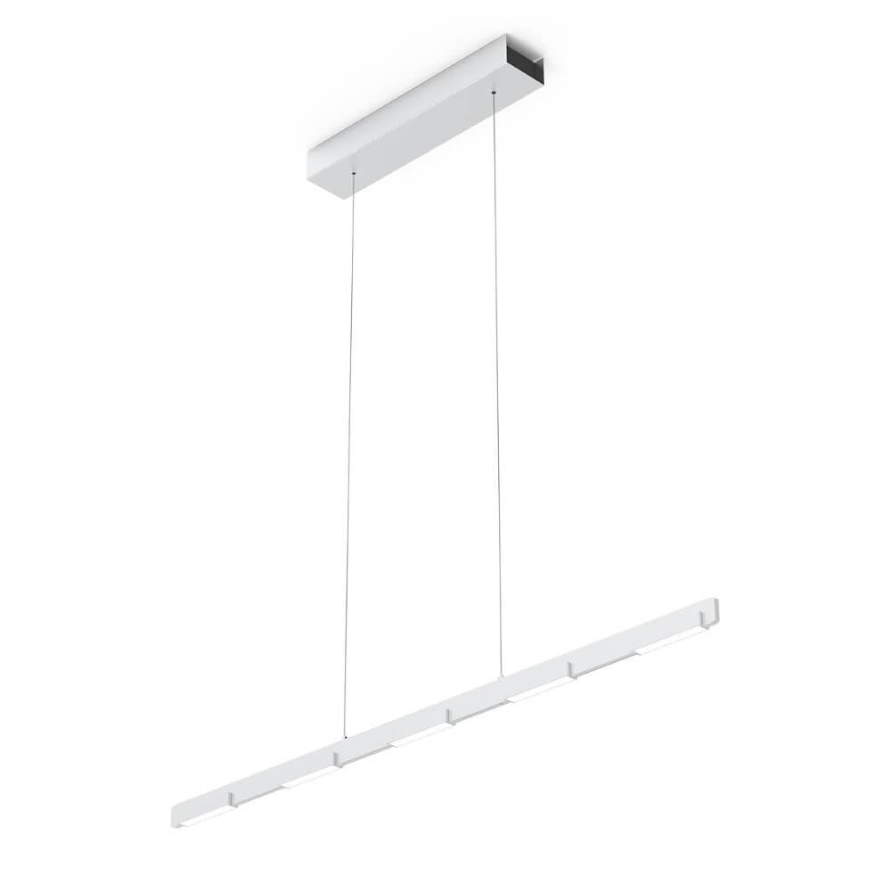 Steinhauer Bloc Led kantoor hanglamp - Zilver en Wit