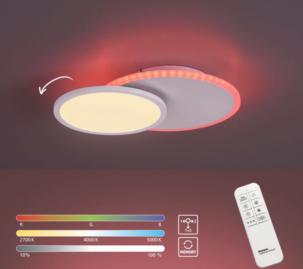 Paul Neuhaus LED-plafondlamp rond accentverlichting voor de woonkamer
