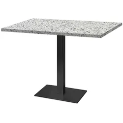 RestooTab - Tisch Milan 120x70cm Dekor Terrazzo white chip