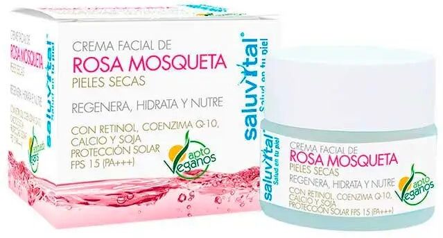 SALUVITAL Aceite De Rosa Mosqueta Crema Hidratante Piel Seca