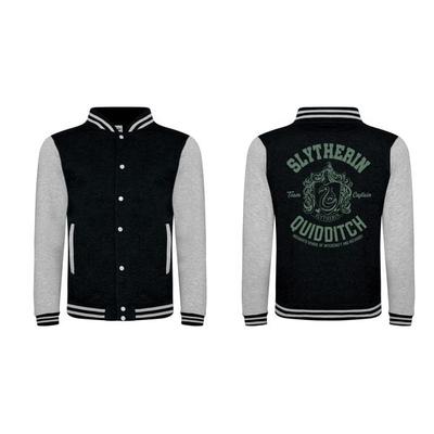 Harry Potter Slytherin Quidditch Schwarze Jacke L