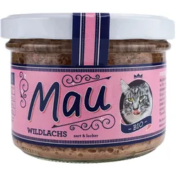 Mau Katzennassfutter im Glas - Wildlachs