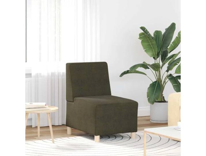 HEFZGDB Sofasessel ohne Armlehnen in Armeegrün 55 cm Wildleder-Optik Mikrofaser Stoff Langlebig Strapazierfähig Fleckenresistent Robustes Gestell Stabiles Sofa Vielseitig Einsetzbar