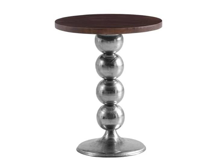 Wohnling Beistelltisch Rund 50x50x61,5 cm Mango Massivholz Metall