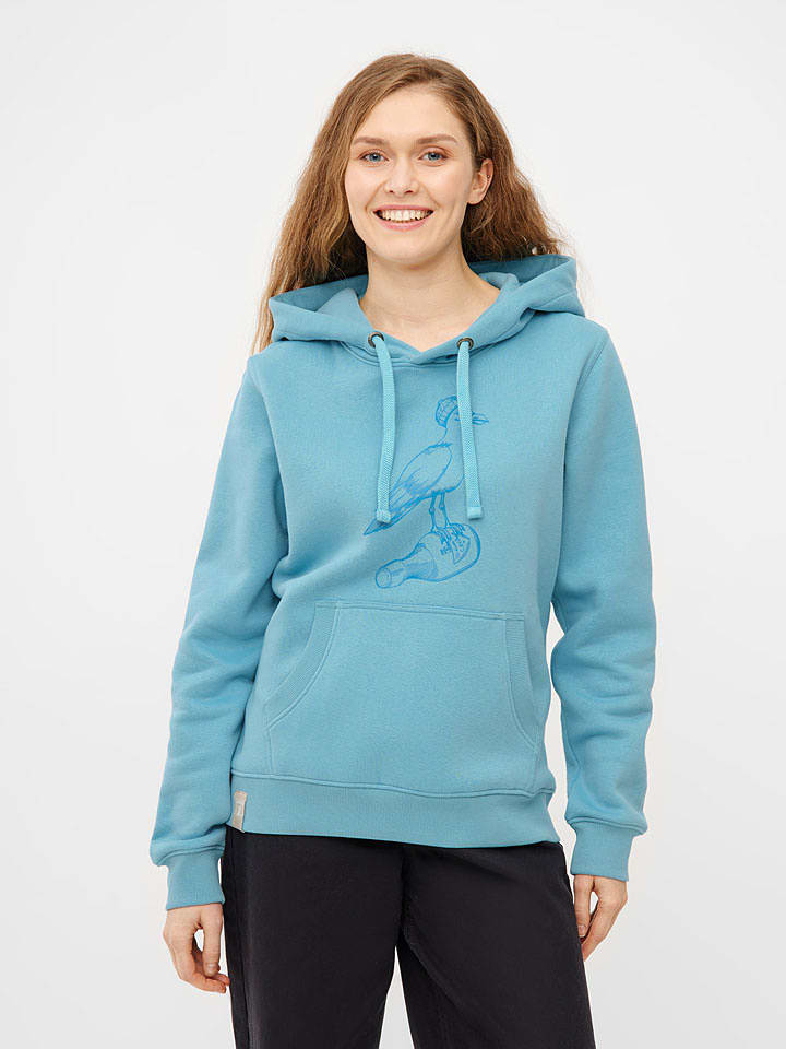 Derbe Hoodie in Hellblau - S
