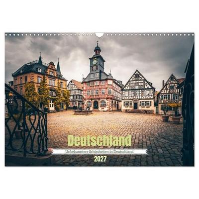 Unbekanntere Schönheiten in Deutschland (Wandkalender 2027 DIN A3 quer), CALVENDO Monatskalender