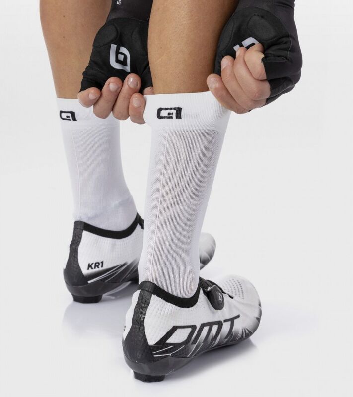 ALE' Calzini ciclimo Q-SKIN 18cm  TEAM bianco
