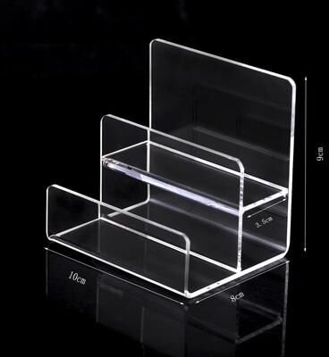 Uplift Essentials Multi Tier Crystal Clear Acrylic Display Riser Stand acrylic 2 layer