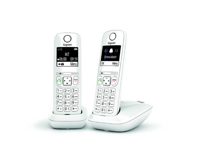 Gigaset Téléphone sans fil AS690 Duo - Blanc