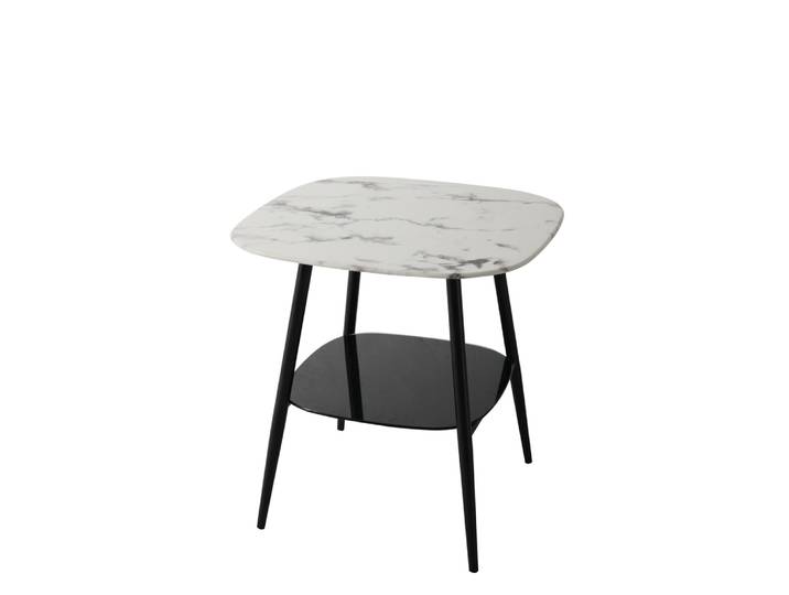 Couchtisch, Holzwerkstoff, 55×55 cm, Kompakt & Pflegeleicht, Modern