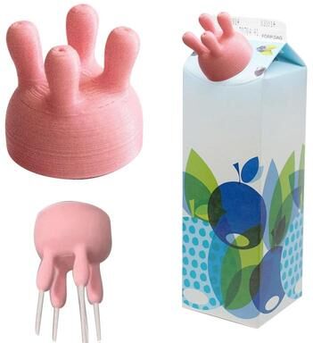 Uplifted Trends Funny Cow Udder Milk Carton Cap And Milk Pour Spout Funny Cow Udder Milk Carton Cap And Milk Pour Spout