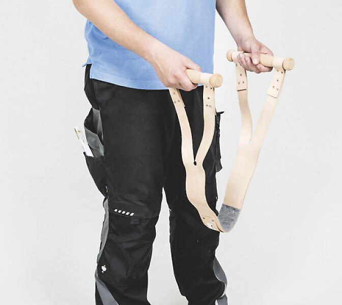 Tragegurt, aus Leder, Tragfähigkeit 80 kg Bohle