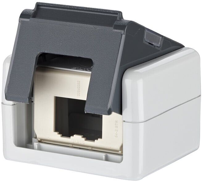 BTR NETCOM Boîtier IP20 encastré vide gris EDATmodul 1309450003-E ; Metz Connect (1309450003-E)