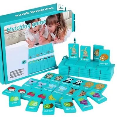 Discount Dollar Deals Wooden Animal Memory Matching Game Fun Educational Puzzle For Kids Family Board Game with Box
