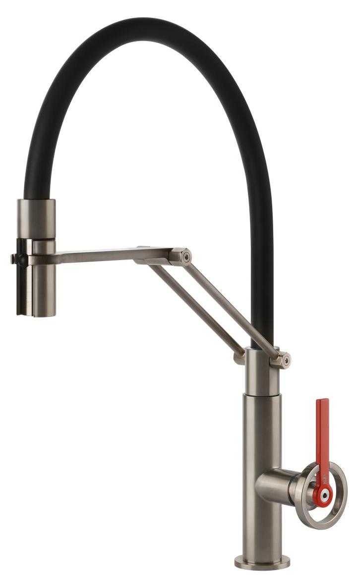 Gessi 60205, Ziehen, Nickel, Hebelgriffe, Einzelbild, 3/8", Typ C
