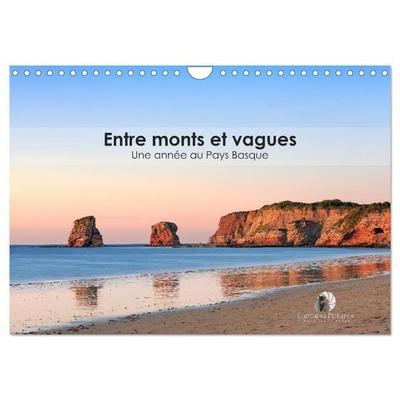 Entre monts et vagues - Une année au Pays Basque (Calendrier mural 2026 DIN A4 vertical), CALVENDO calendrier mensuel