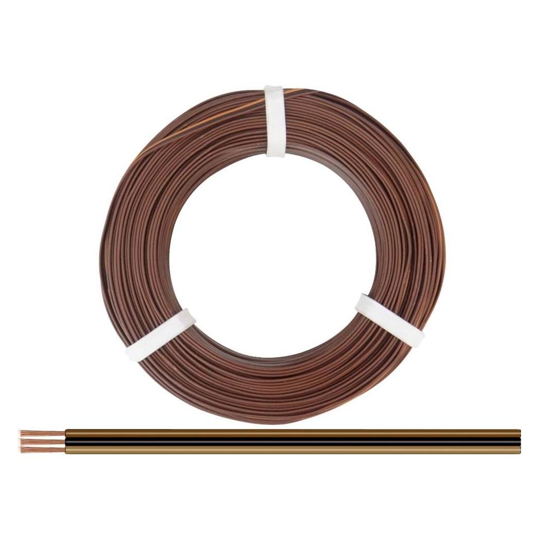 Donau Elektronik 325-818-50 Litze 3 x 0.25mm² Dunkelbraun, Schwarz, Hellbraun 50m (50 m) (325-818-50)