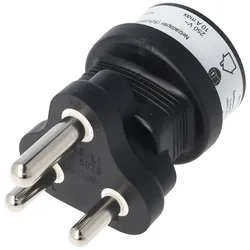 AccuCell Reisestecker für den Südafrika Stecker, Schutzkontaktbuchse, auch passend für Namibia