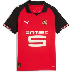 Puma, Jungen, Fussballtrikot, Heimtrikot Kinder Stade Rennais 2025/26 (128), Rot, Schwarz