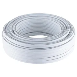 Lautsprecherkabel 2-adrig, Kupfergemisch, Litze, PVC-Mantel, Eca, 10m Ring - Leiterquerschnitt: 0,75mm2 - Farbe: weiß