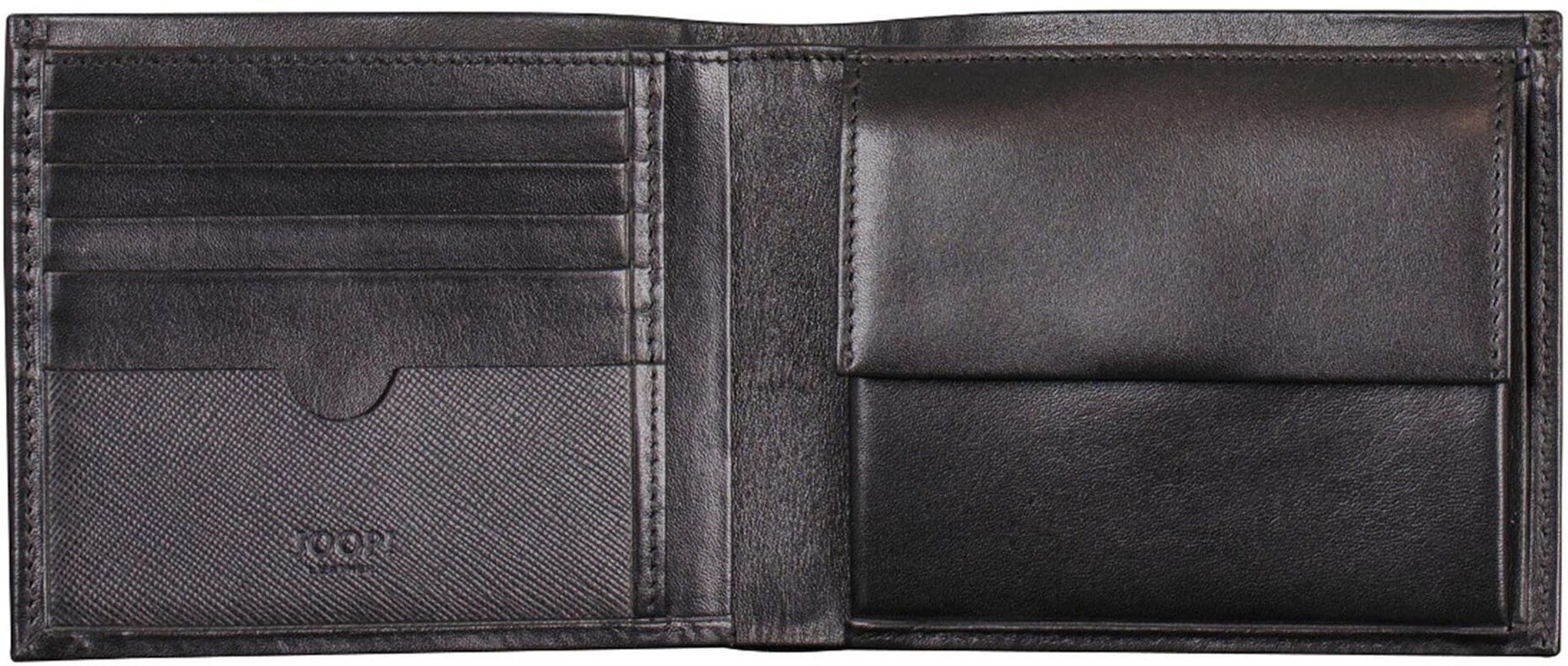 Joop! Geldbörse JOOP "Geldbörse", Herren, schwarz, Obermaterial: 100% Rindsleder Leather cow., Kleinlederwaren Geldbörse
