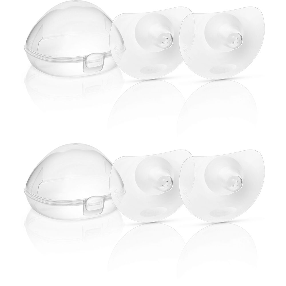 2x Lansinoh Stillhütchen 20 mm 2x2 St Brusthütchen, -hauben, -schalen