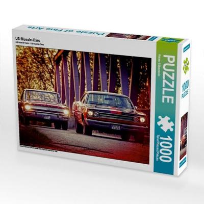 CALVENDO Puzzle US-Muscle-Cars | 1000 Teile Lege-Größe 64x48cm Foto-Puzzle für glückliche Stunden