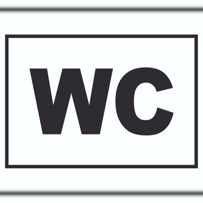 HB-Druck WC Schild A5 (148x210mm)
