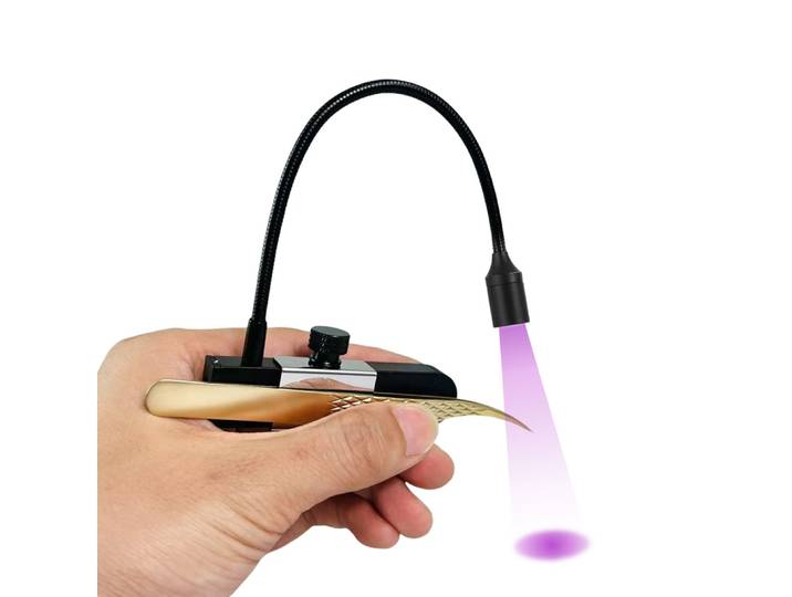 Nouveau Pince à cils UV portable, colle UV 1s, lumière à polymérisation rapide, système professionnel de cils UV pour Extension de cils
