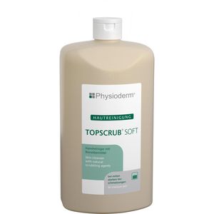 Physioderm Handwaschpaste TOPSCRUB SOFT, Handreiniger flüssig, parfümfrei, 500ml