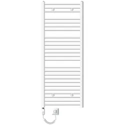 LuxeBath ECD Germany Badheizkörper Elektrisch 600x1500 mm Weiß, gebogen, 1200W, Heizkörper Handtuchwärmer Handtuchtrockner