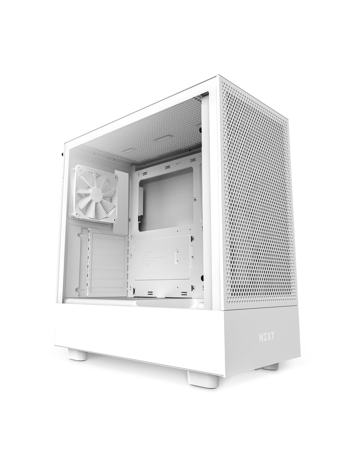 NZXT H5 Flow Matte White - Gehäuse - Miditower - Weiß