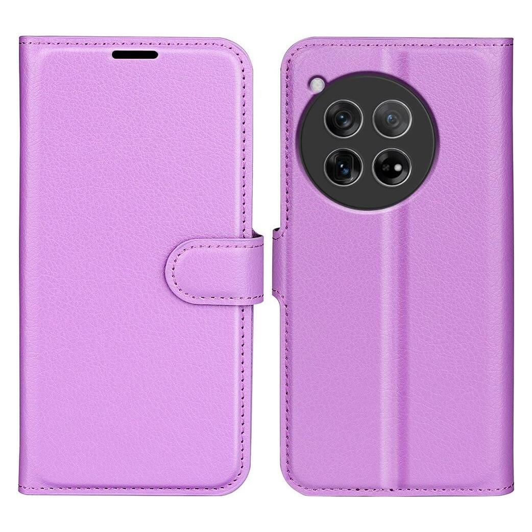 Cover-Discount OnePlus 12 - Leder Etui Hülle violett (OnePlus 12) (660179084H)
